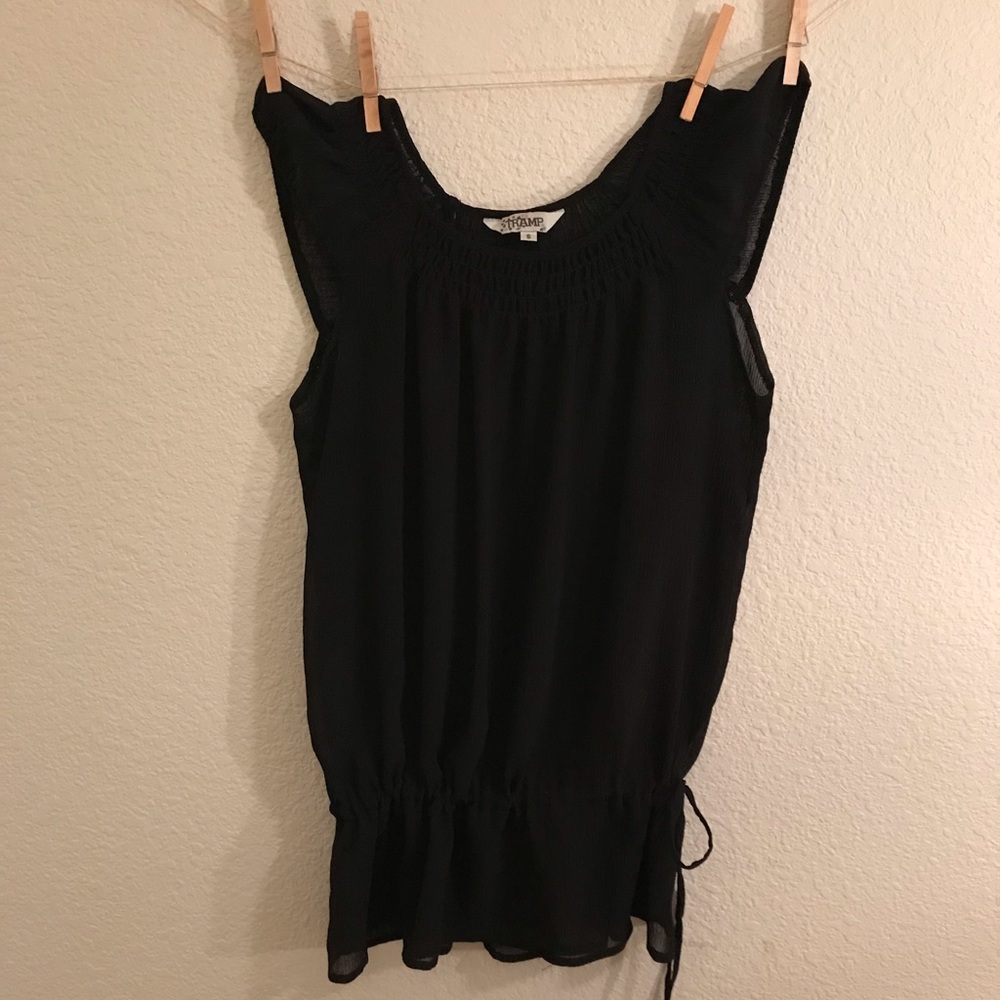 Black sheer shirt